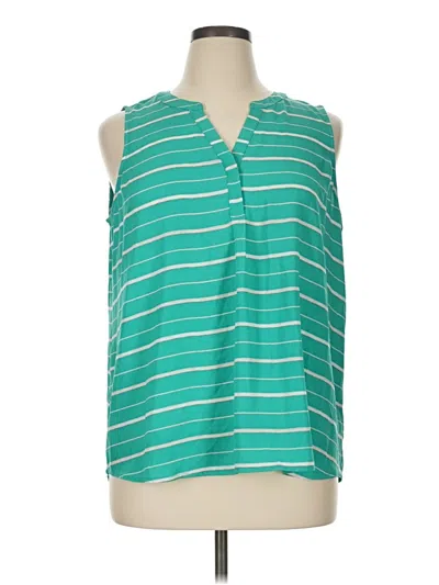 Pre-owned Apt. 9 Sleeveless Blouse In Green