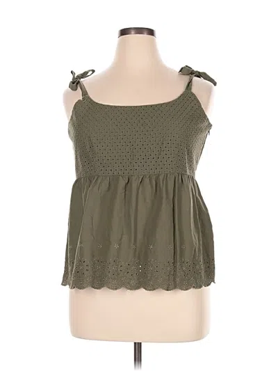 Pre-owned Apt. 9 Sleeveless Blouse In Green
