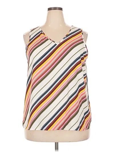 Pre-owned Apt. 9 Sleeveless Blouse In Ivory