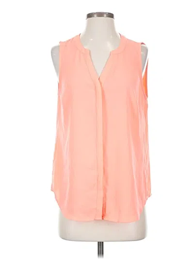 Pre-owned Apt. 9 Sleeveless Blouse In Orange
