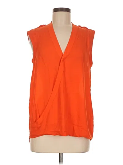 Pre-owned Apt. 9 Sleeveless Blouse In Orange