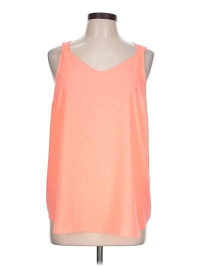 Pre-owned Apt. 9 Sleeveless Blouse In Orange