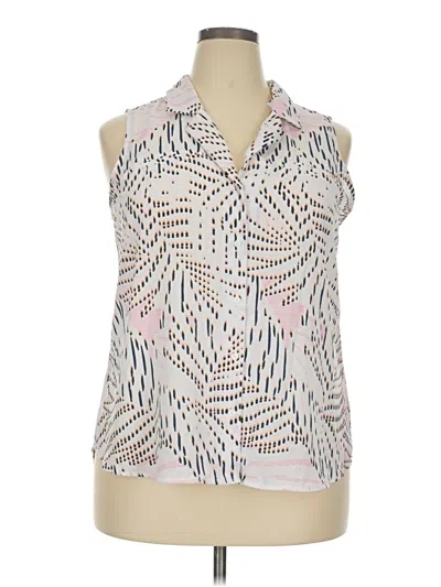 Pre-owned Apt. 9 Sleeveless Blouse In Pink