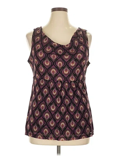 Pre-owned Apt. 9 Sleeveless Blouse In Purple
