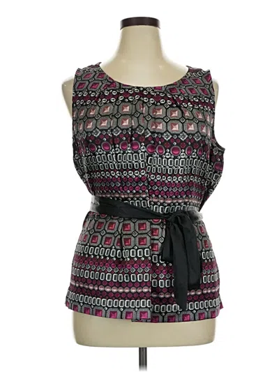 Pre-owned Apt. 9 Sleeveless Blouse In Purple