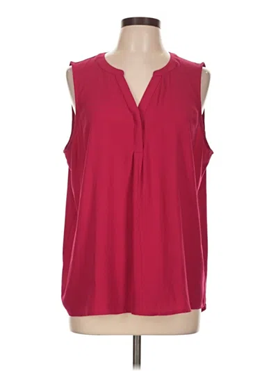 Pre-owned Apt. 9 Sleeveless Blouse In Red