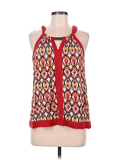 Pre-owned Apt. 9 Sleeveless Blouse In Red