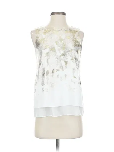 Pre-owned Apt. 9 Sleeveless Blouse In Silver