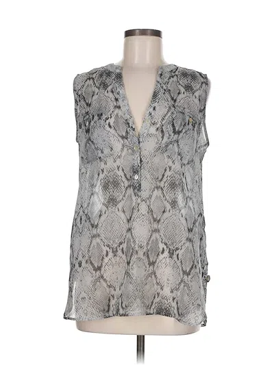 Pre-owned Apt. 9 Sleeveless Blouse In Silver