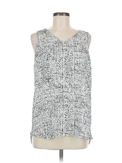 Pre-owned Apt. 9 Sleeveless Blouse In Silver