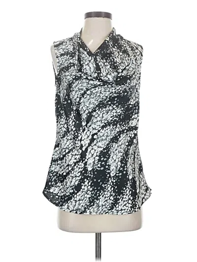 Pre-owned Apt. 9 Sleeveless Blouse In Silver