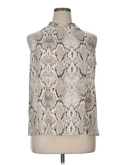 Pre-owned Apt. 9 Sleeveless Blouse In Silver