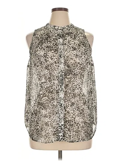 Pre-owned Apt. 9 Sleeveless Blouse In Silver