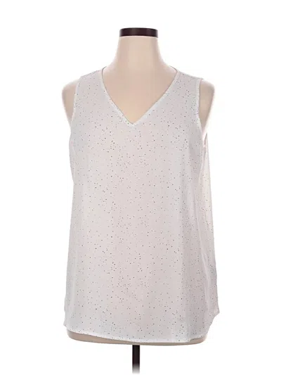 Pre-owned Apt. 9 Sleeveless Blouse In Silver