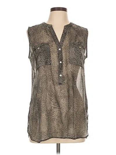 Pre-owned Apt. 9 Sleeveless Blouse In Silver