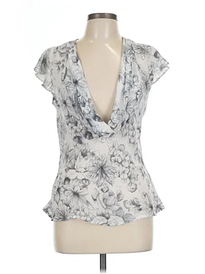 Pre-owned Apt. 9 Sleeveless Blouse In Silver