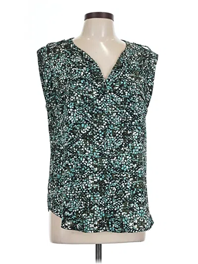 Pre-owned Apt. 9 Sleeveless Blouse In Teal