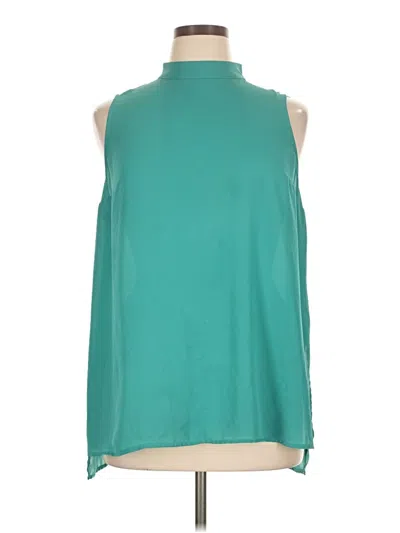 Pre-owned Apt. 9 Sleeveless Blouse In Teal
