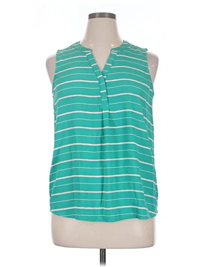 Pre-owned Apt. 9 Sleeveless Blouse In Teal