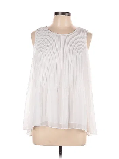 Pre-owned Apt. 9 Sleeveless Blouse In White