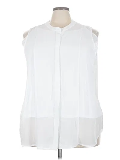Pre-owned Apt. 9 Sleeveless Blouse In White