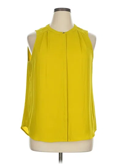 Pre-owned Apt. 9 Sleeveless Blouse In Yellow