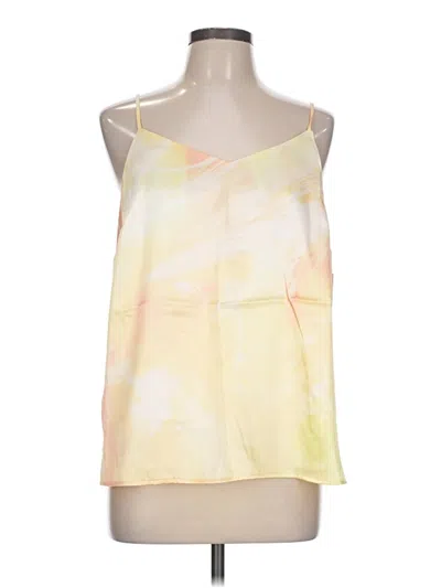 Pre-owned Apt. 9 Sleeveless Blouse In Yellow