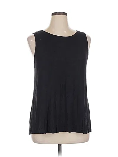 Pre-owned Apt. 9 Sleeveless Top Black Boatneck Tops