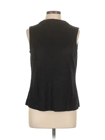Pre-owned Apt. 9 Sleeveless Top Black Halter Neckline Tops