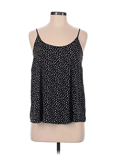 Pre-owned Apt. 9 Sleeveless Top Black Halter Neckline Tops