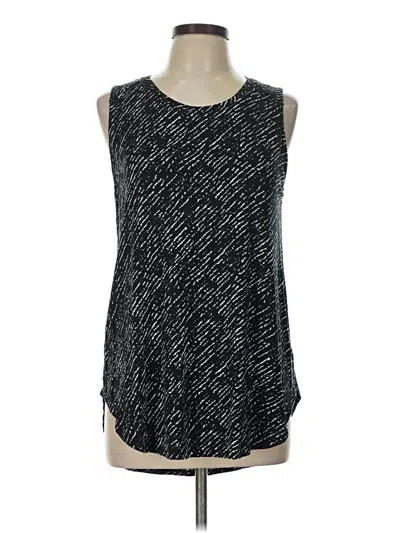 Pre-owned Apt. 9 Sleeveless Top Black Scoop Neck Tops