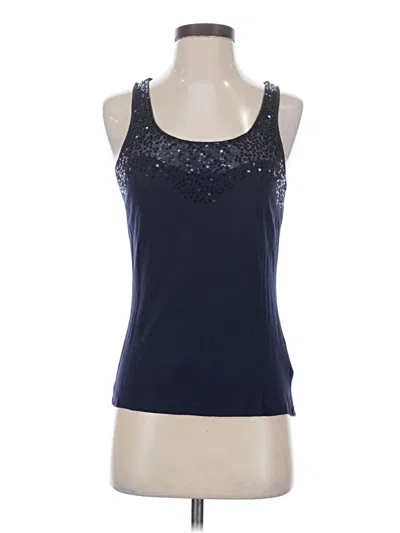 Pre-owned Apt. 9 Sleeveless Top Blue Halter Neckline Tops