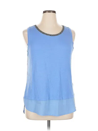Pre-owned Apt. 9 Sleeveless Top Blue Scoop Neck Tops
