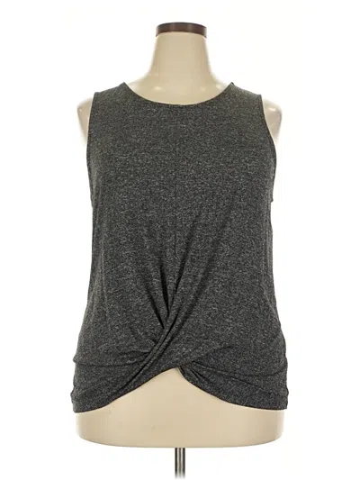 Pre-owned Apt. 9 Sleeveless Top Gray Halter Neckline Tops