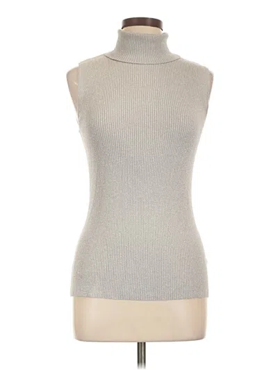 Pre-owned Apt. 9 Sleeveless Top Gray Turtleneck Tops