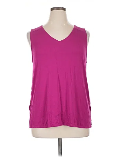 Pre-owned Apt. 9 Sleeveless Top Pink V-neck Tops