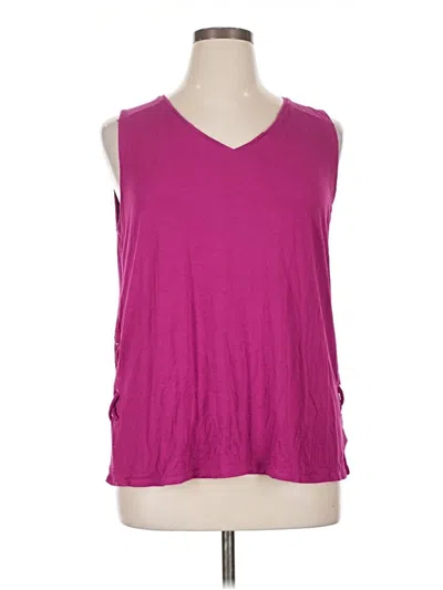 Pre-owned Apt. 9 Sleeveless Top Purple V-neck Tops