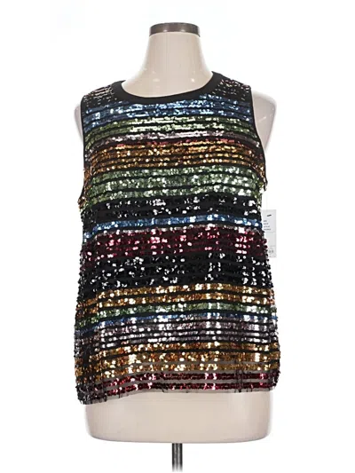 Apt. 9 Sleeveless Top Silver Halter Neckline Tops