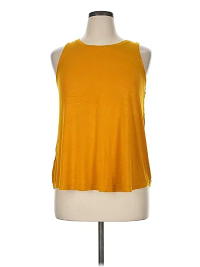 Pre-owned Apt. 9 Sleeveless T-shirt In Yellow
