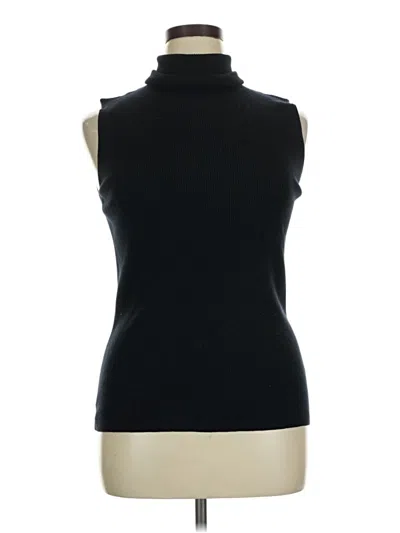 Pre-owned Apt. 9 Sleeveless Turtleneck In Black