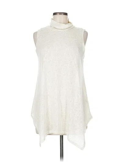 Pre-owned Apt. 9 Sleeveless Turtleneck In White