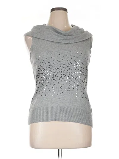 Pre-owned Apt. 9 Sweater Vest In Silver