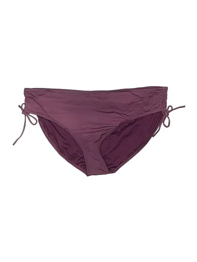 Pre-owned Apt. 9 Swimsuit Bottoms In Burgundy