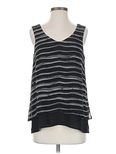 Pre-owned Apt. 9 Tank Top Black Plunge Neckline Tops