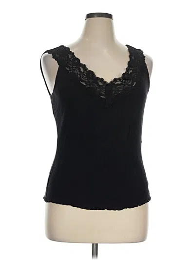 Pre-owned Apt. 9 Tank Top Black Sweetheart Neckline Tops