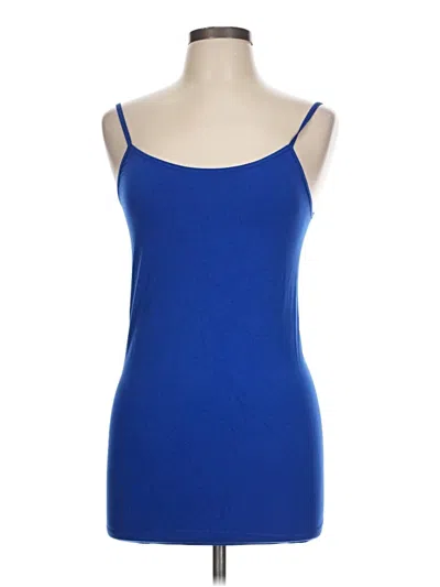 Pre-owned Apt. 9 Tank Top Blue Strapless Neckline Tops