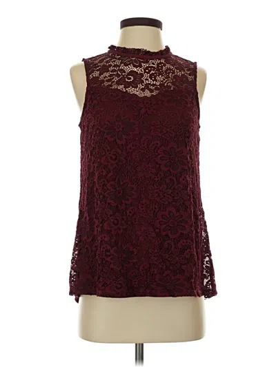 Pre-owned Apt. 9 Tank Top Burgundy Halter Neckline Tops