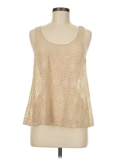 Pre-owned Apt. 9 Tank Top Gold Halter Neckline Tops