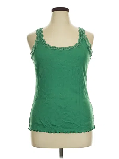 Pre-owned Apt. 9 Tank Top Green Halter Neckline Tops