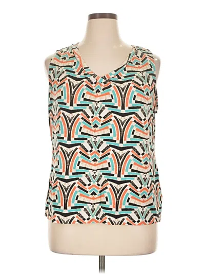 Pre-owned Apt. 9 Tank Top Ivory Open Neckline Tops